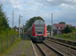 Eine RB nach Nordhausen erreicht den Haltepunkt Wolferode.